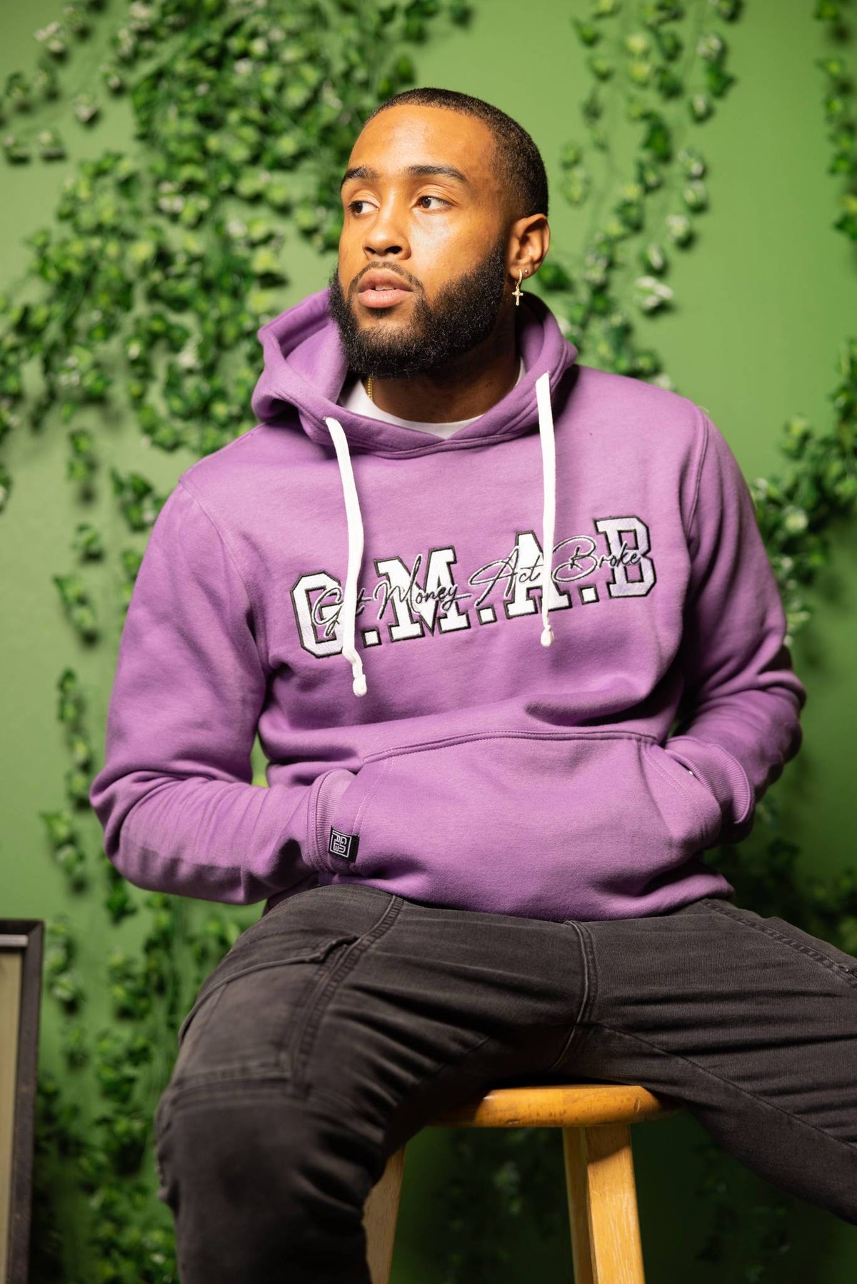 G.M.A.B Cursive Edition Lavender Hoodie
