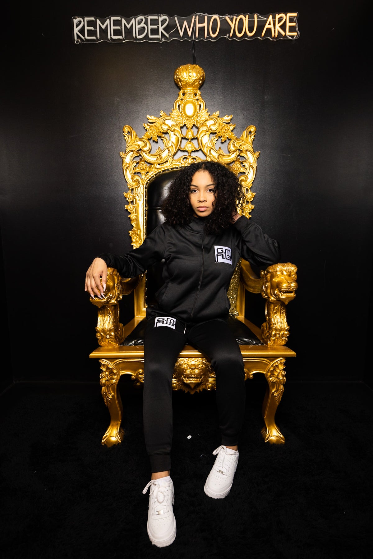 Black Limited Edition G.M.A.B Full Zip Tracksuit
