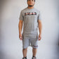 Grey Cursive Shorts