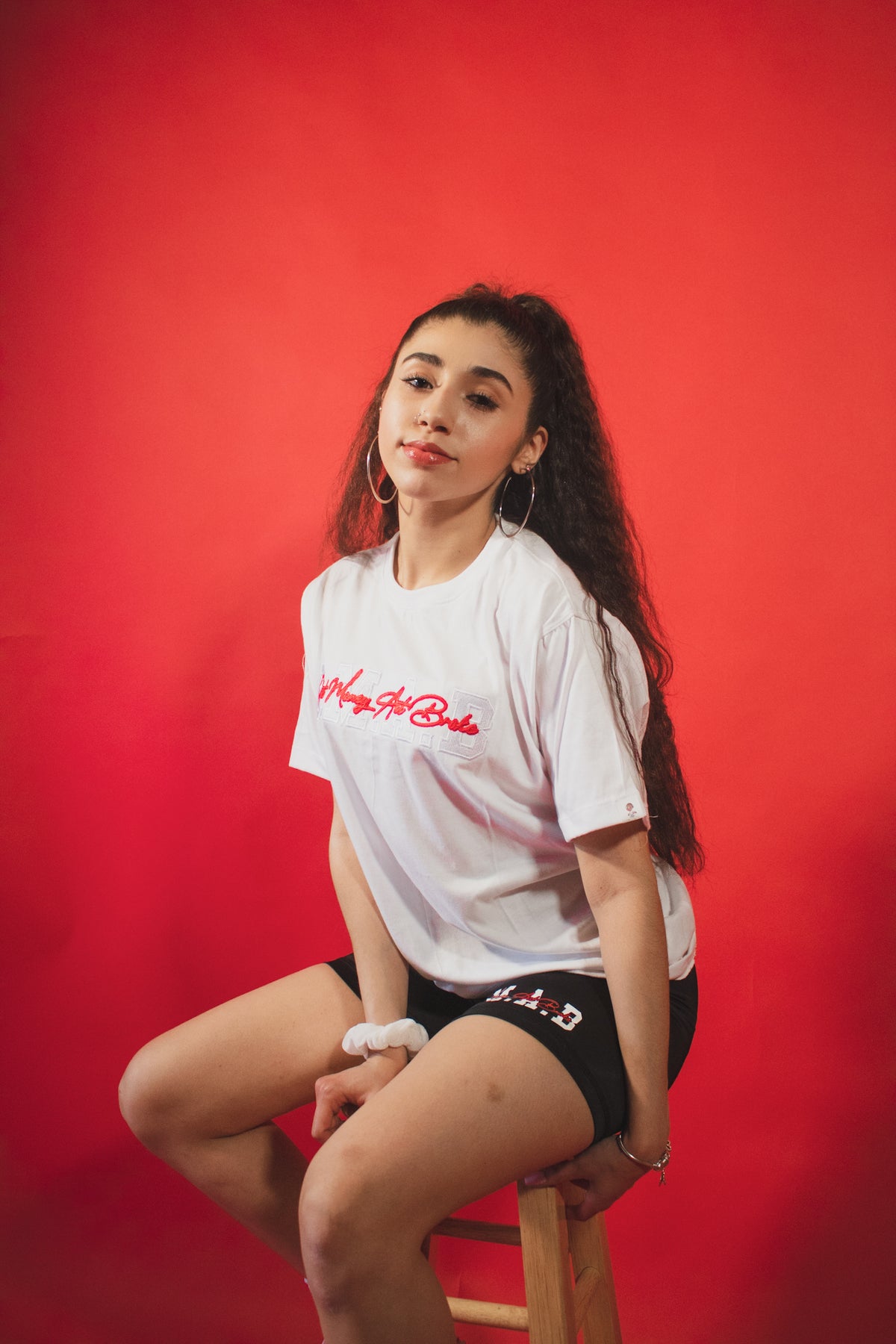 G.M.A.B Cursive Biker Shorts