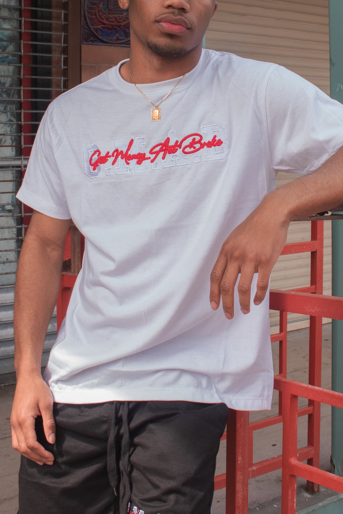 White Cursive Tee