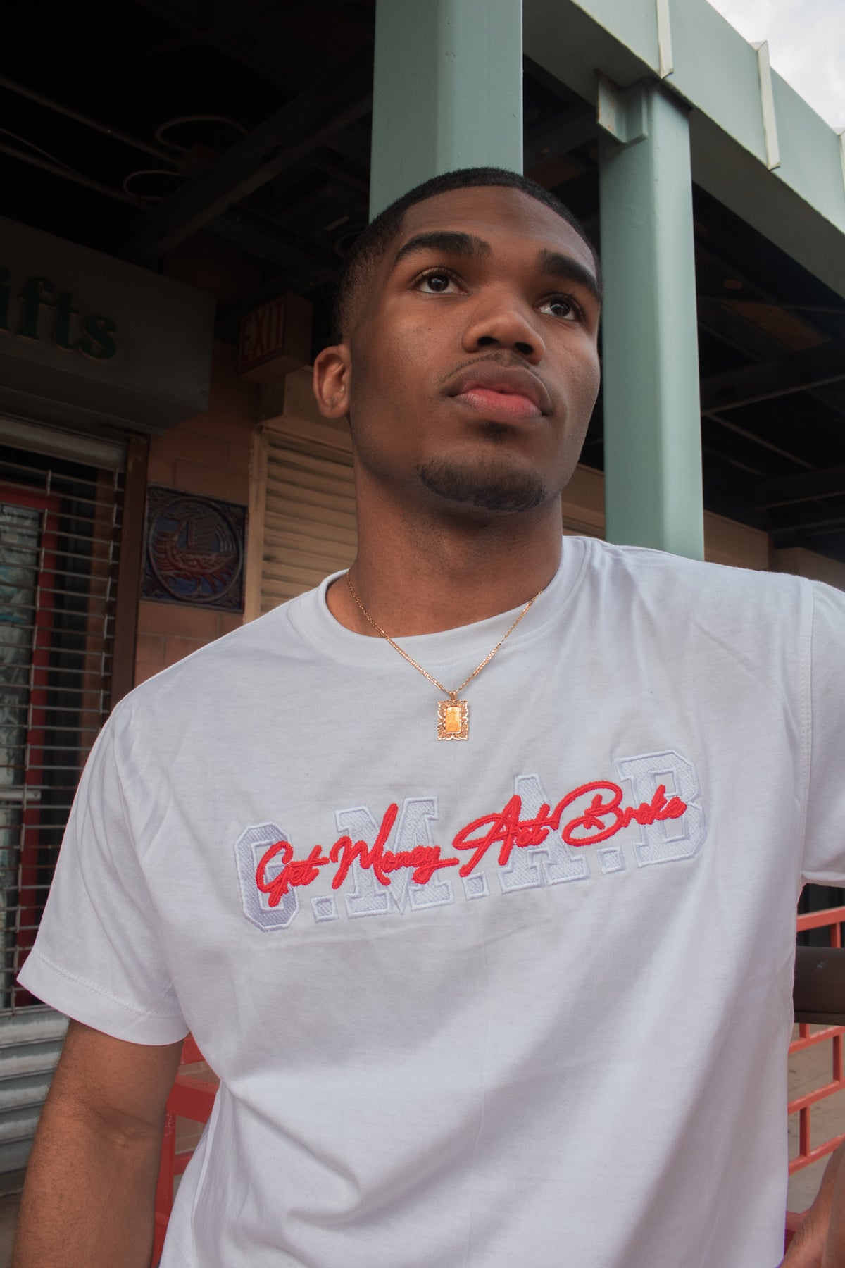 White Cursive Tee