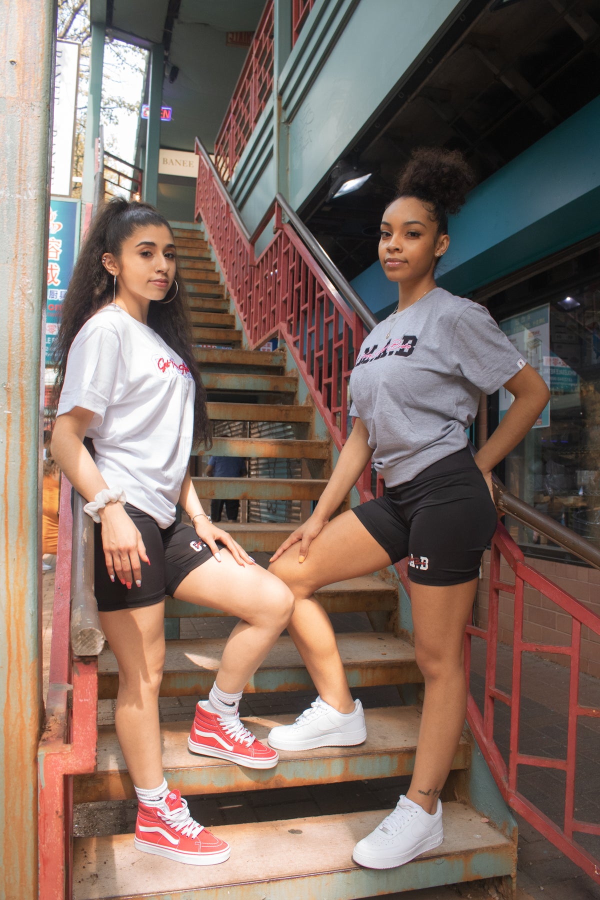 G.M.A.B Cursive Biker Shorts