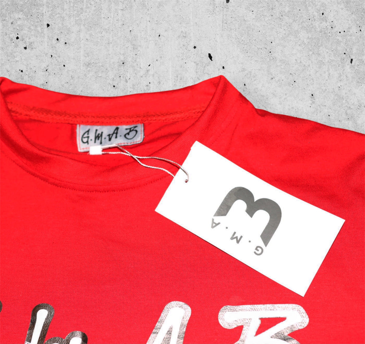 Red G.M.A.B Car Logo Tee