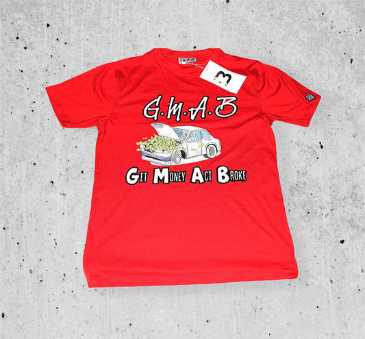 Red G.M.A.B Car Logo Tee