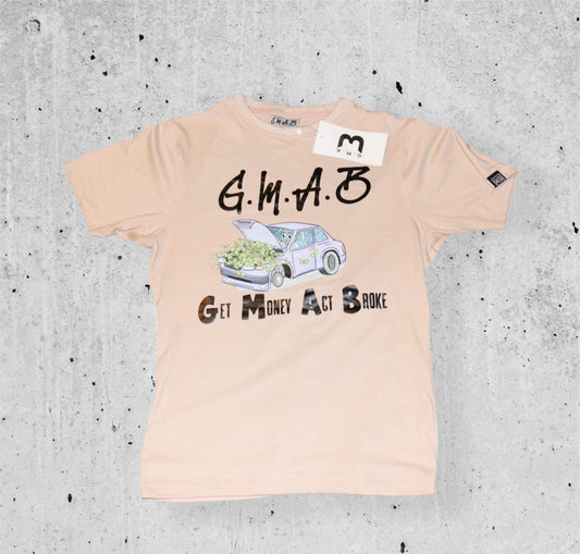 Creme G.M.A.B Car Logo Tee