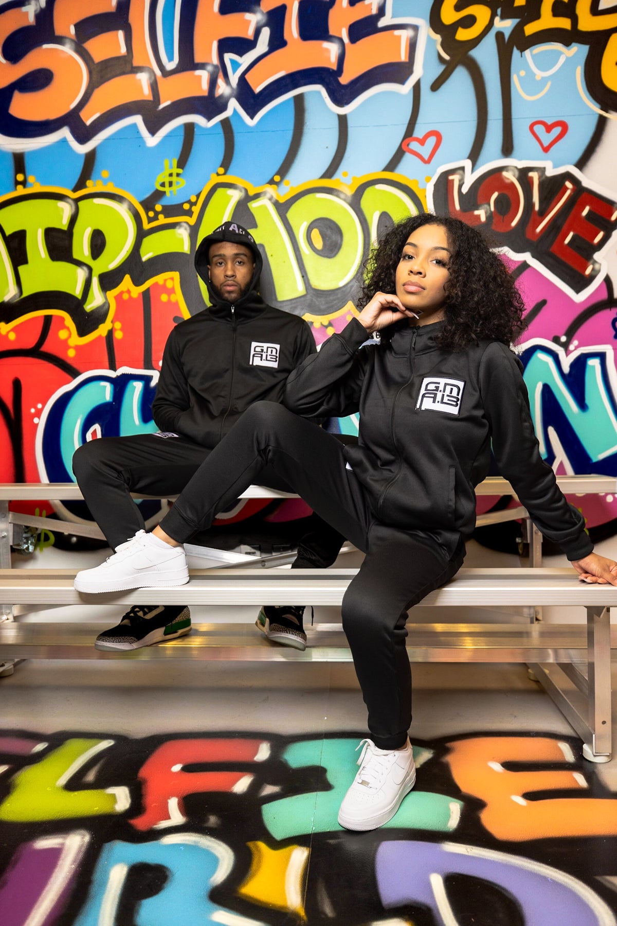 Black Limited Edition G.M.A.B Full Zip Tracksuit