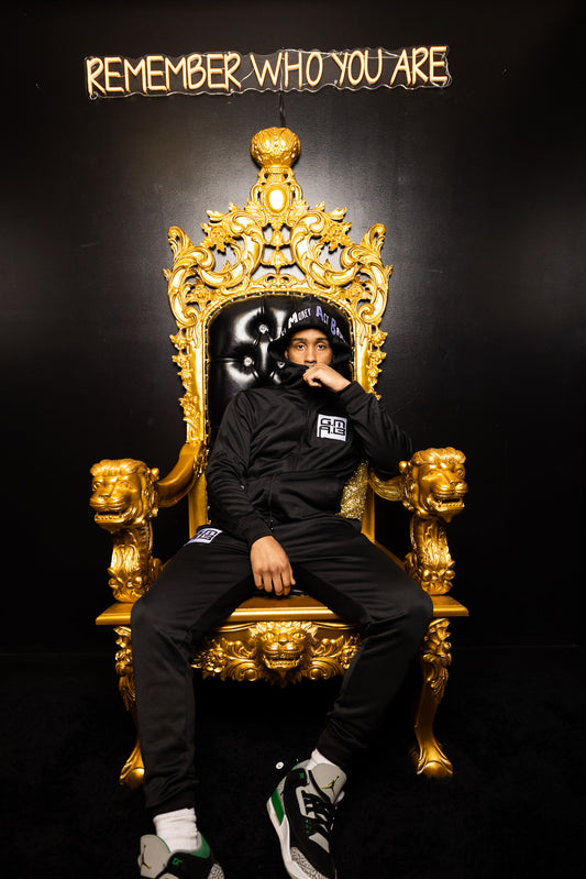 Black Limited Edition G.M.A.B Full Zip Tracksuit