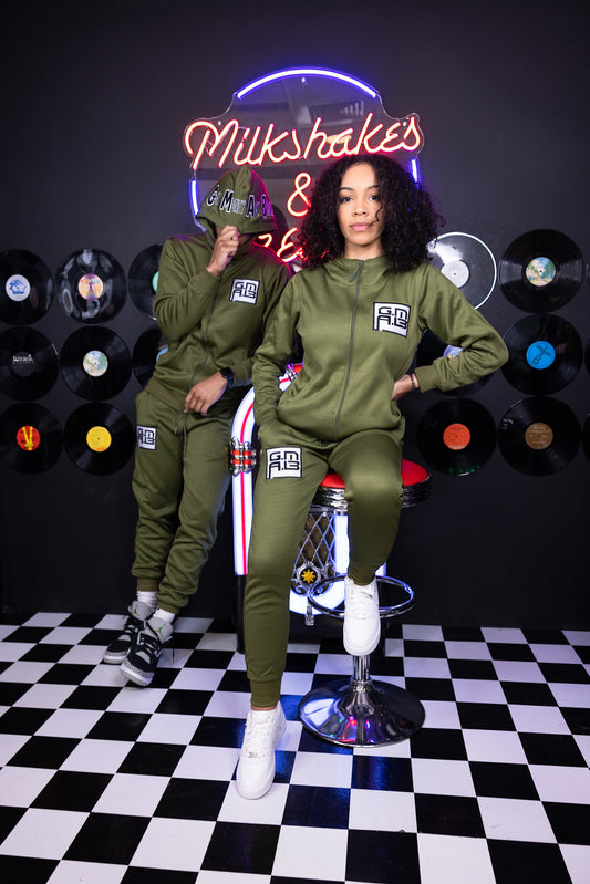 Army Green Limited Edition G.M.A.B Full Zip Tracksuit
