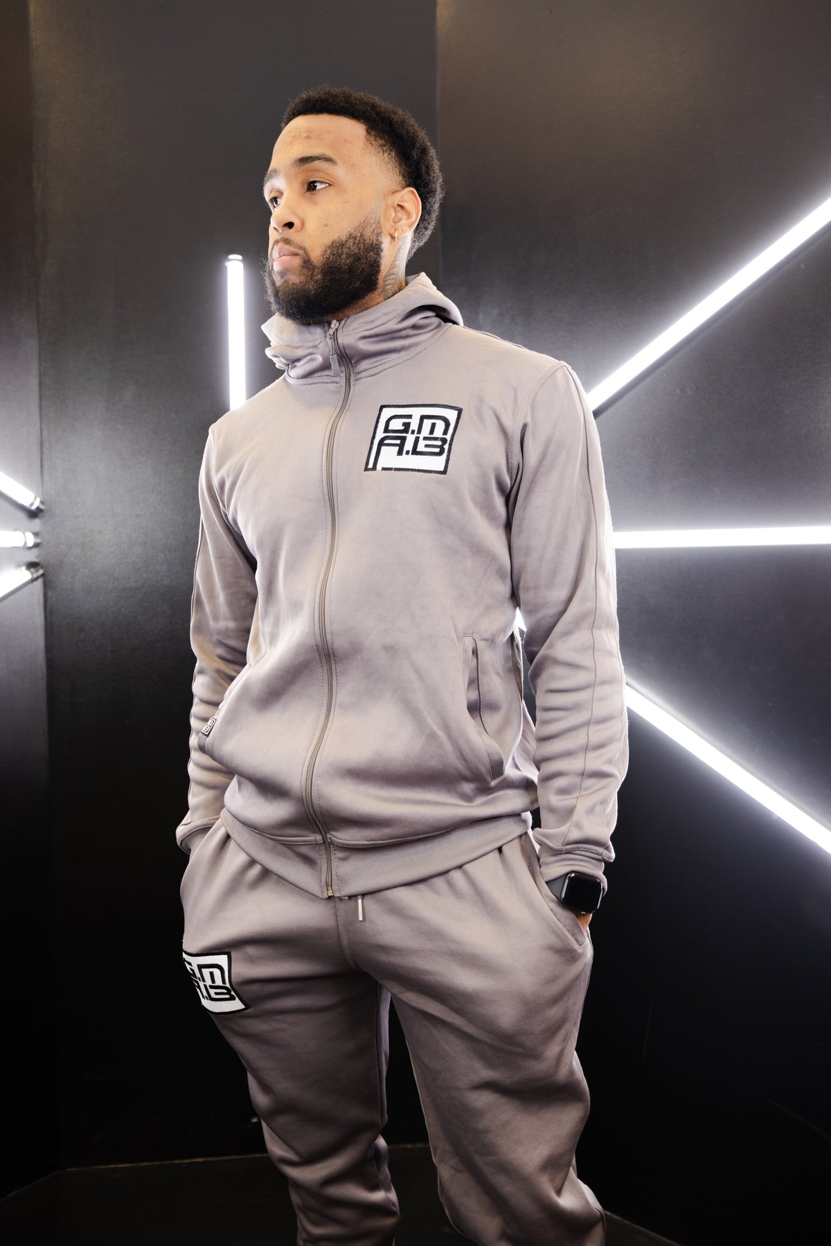 Grey Limited Edition G.M.A.B Full Zip Tracksuit