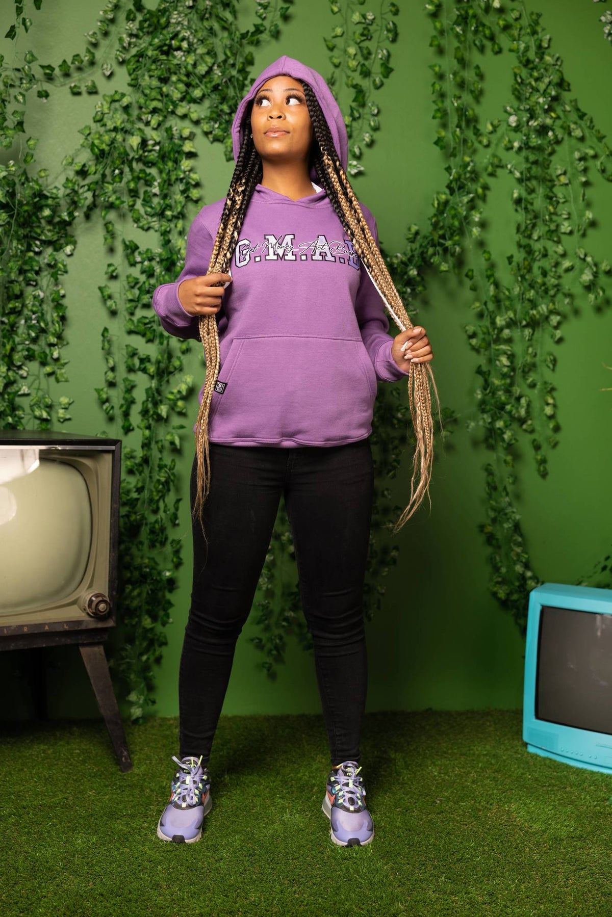 G.M.A.B Cursive Edition Lavender Hoodie