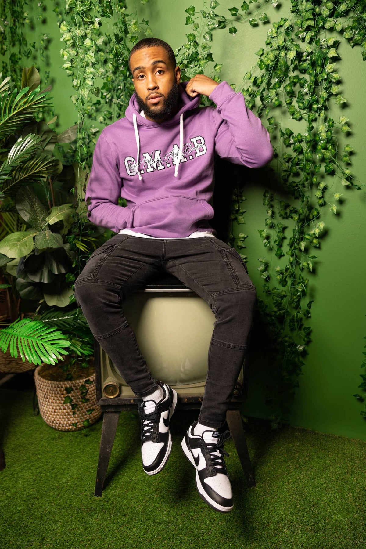 G.M.A.B Cursive Edition Lavender Hoodie