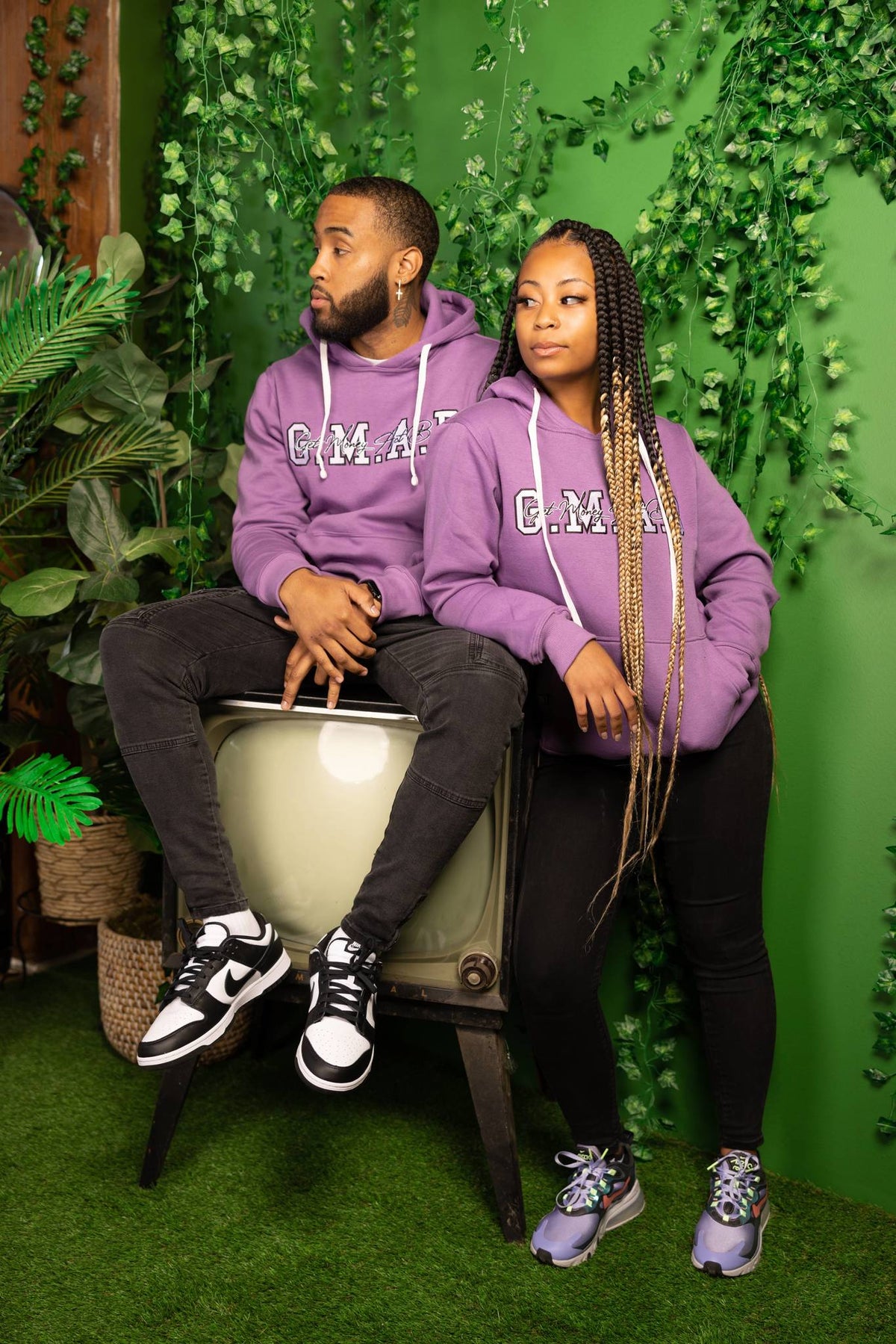 G.M.A.B Cursive Edition Lavender Hoodie